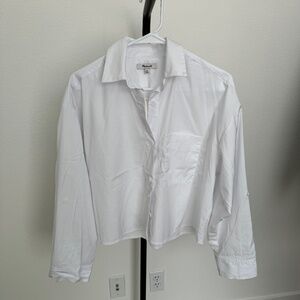 Madewell White Button Down Shirt